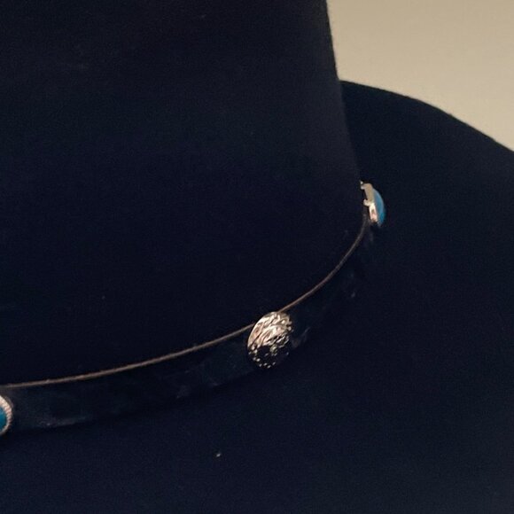 Brand New with Tags Authentic Vintage Western Cowboy Hat Black Wool 7" - Picture 8 of 8